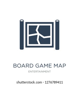 board game map icon vector on white background, board game map trendy filled icons from Entertainment collection, board game map vector illustration