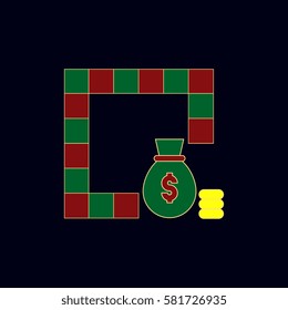 board game map, table game for kids