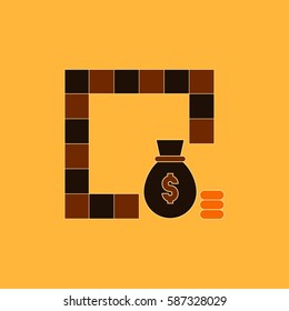 board game map, table game for kids