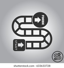 board game path map, table game for kids