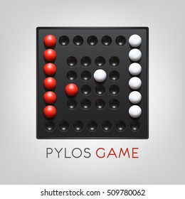 Board game Pylos. Vector illustration