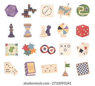Board game set in scandinavian style featuring dice cards puzzles strategy elements classic tabletop entertainment chess maze tokens timer play