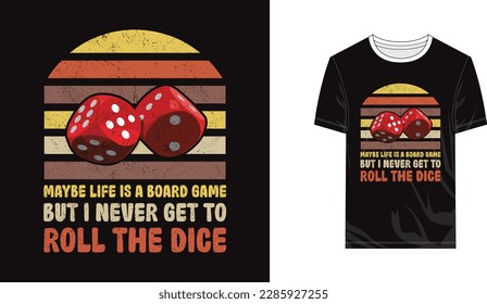 Board Game T shirt design, Gaming t-shirt design