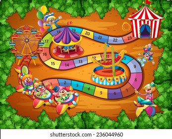 Board Game With Theme Of Circus