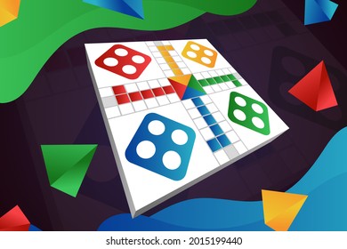 Board game. Tournament activity time concept. Table toy game. Education playing. Vector illustration.