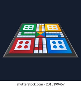 Board game. Tournament activity time concept. Table toy game. Education playing. Vector illustration.