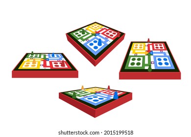 Board game. Tournament activity time concept. Table toy game. Education playing. Vector illustration.