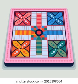 Juego de mesa. El concepto de tiempo de actividad del Torneo. Juego de juguetes de mesa. La educación jugando. Ilustración vectorial.