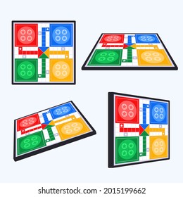 Board game. Tournament activity time concept. Table toy game. Education playing. Vector illustration.