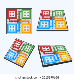Board game. Tournament activity time concept. Table toy game. Education playing. Vector illustration.