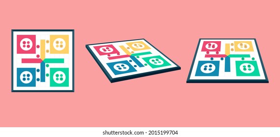 Board game. Tournament activity time concept. Table toy game. Education playing. Vector illustration.