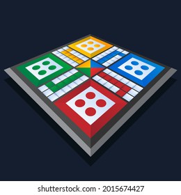 Board game. Tournament activity time concept. Table toy game. Education playing. Vector illustration.