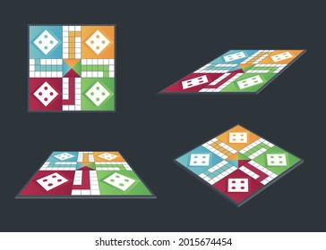 Board game. Tournament activity time concept. Table toy game. Education playing. Vector illustration.