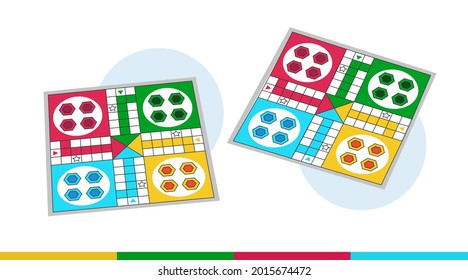 Board game. Tournament activity time concept. Table toy game. Education playing. Vector illustration.