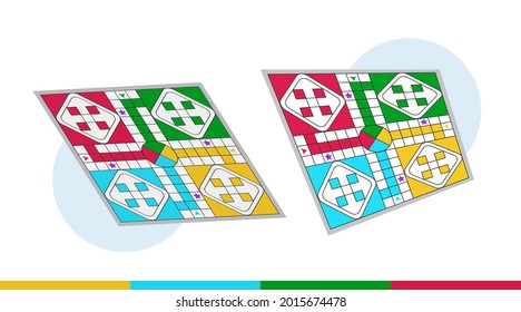 Board game. Tournament activity time concept. Table toy game. Education playing. Vector illustration.