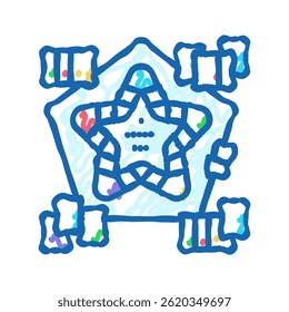 board game toy child baby kid doodle icon sketch vector. board game toy child baby kid sign. isolated symbol illustration