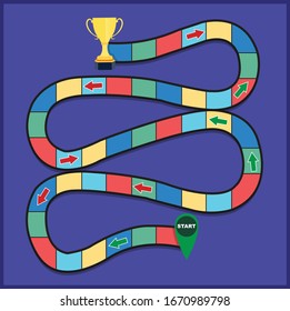 Board game vector art illustration
