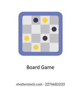 Board Game vector Flat Icons. Simple stock illustration stock illustration