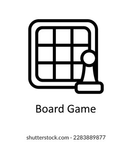 Board game Vector   outline Icons. Simple stock illustration stock