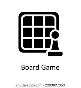 Board game Vector   Solid Icons. Simple stock illustration stock