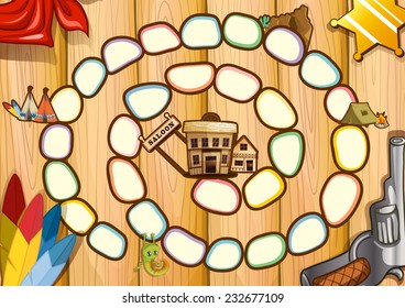 Juego de mesa con tema occidental