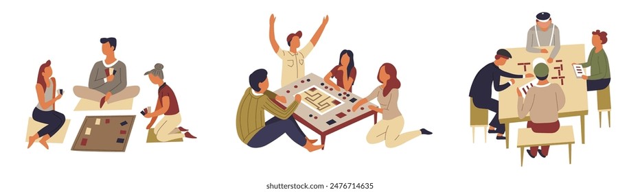 Board Games with Friends vector