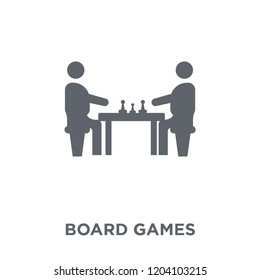 Board games icon. Board games design concept from Entertainment collection. Simple element vector illustration on white background.