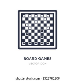 board games icon on white background. Simple element illustration from Entertainment and arcade concept. board games sign icon symbol design.
