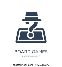 board games with roles icon vector on white background, board games with roles trendy filled icons from Entertainment collection, board games with roles vector illustration