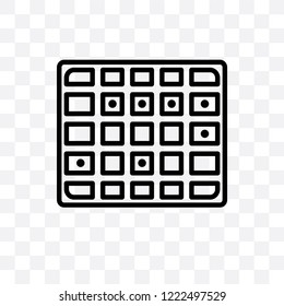 Board games vector linear icon isolated on transparent background, Board games transparency concept can be used for web and mobile