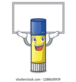 Up board glue stick in the cartoon shape