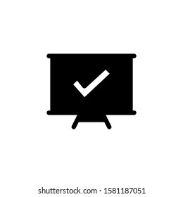 Board glyph icon black and white