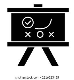 Board Glyph Vector Icon which can easily modified

