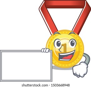 With board gold medal stored in character drawer