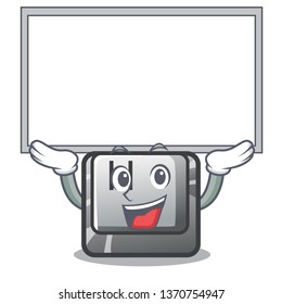 Up board H button installed in cartoon game