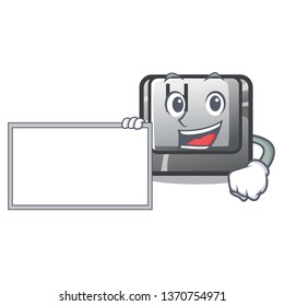 With board H button installed in cartoon game