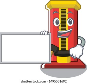 With board hammer cartoon shaped character game machine