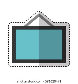 board hanging isolated icon