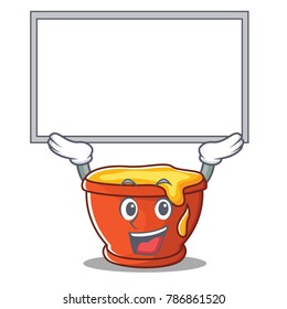 Up board honey character cartoon style