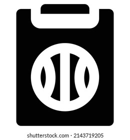 the board icon for basketball match or any sport