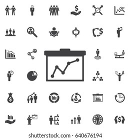 board icon. Business icons set