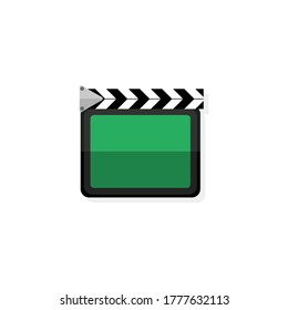 Сinema сlip board icon. Cinema scene change Vector EPS10