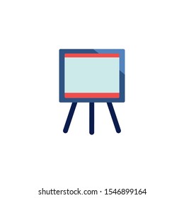 Board icon design, School supply object education study lesson and class theme Vector illustration