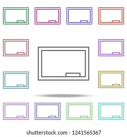 board icon. Elements of education in multi color style icons. Simple icon for websites, web design, mobile app, info graphics