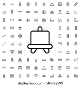 board icon illustration isolated vector sign symbol. Architecture icons set.