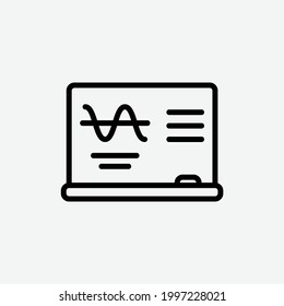  board icon, isolated education outline icon in light grey background, perfect for website, blog,  logo, graphic design, social media, UI, mobile app, EPS 10 vector illustration