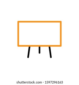 Board icon. Line and two colour design template