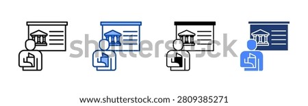 Board Icon with Multy Style Variations