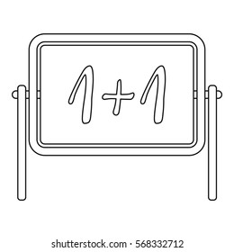 Board icon. Outline illustration of board vector icon for web