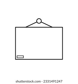 Board Icon. Presentation Element Symbol.